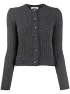 Alexander Mcqueen Contrast Back Cardigan - Grey