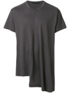 Yohji Yamamoto Asymmetric Hem T-shirt - Grey