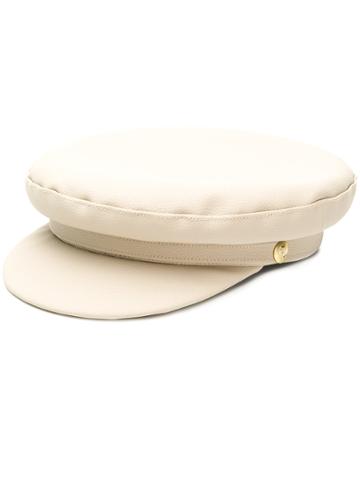 Manokhi Manokhi X Toukitsou Biker Hat - Nude & Neutrals