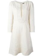 Isabel Marant Floral Neckline Dress, Women's, Size: 40, Nude/neutrals, Linen/flax/silk/cotton