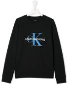 Calvin Klein Kids Logo Patch Sweatshirt - Black