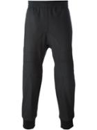 Neil Barrett Tapered Track Pants, Men's, Size: 52, Black, Polyester/spandex/elastane/virgin Wool