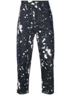 3.1 Phillip Lim Paint-splattered Banana Leg Trouser - Blue