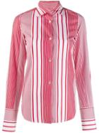 Romeo Gigli Pre-owned 1990's Striped Slim Shirt - White