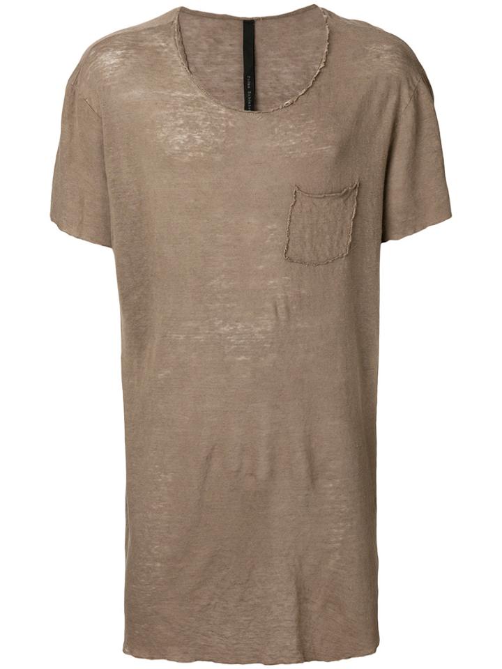 Poème Bohémien Longline T-shirt - Brown