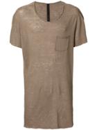 Poème Bohémien Longline T-shirt - Brown
