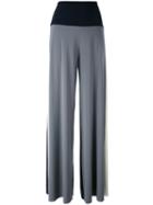 Tri-color Palazzo Pants - Women - Polyester/spandex/elastane - M, Blue, Polyester/spandex/elastane, Norma Kamali