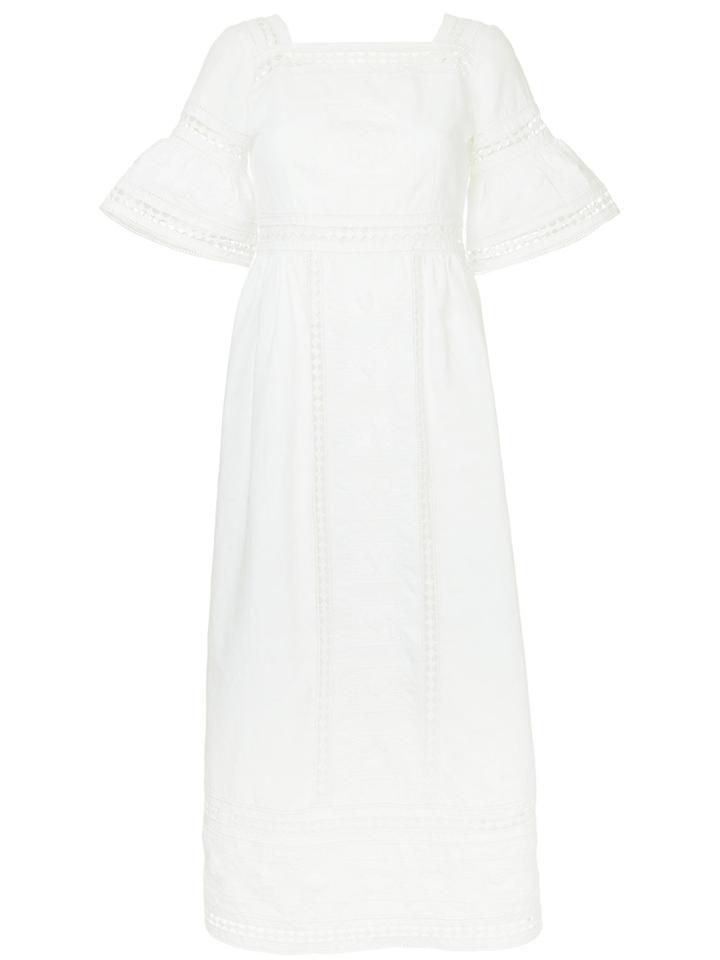 Talitha Sarafina Lace Insert Dress - White