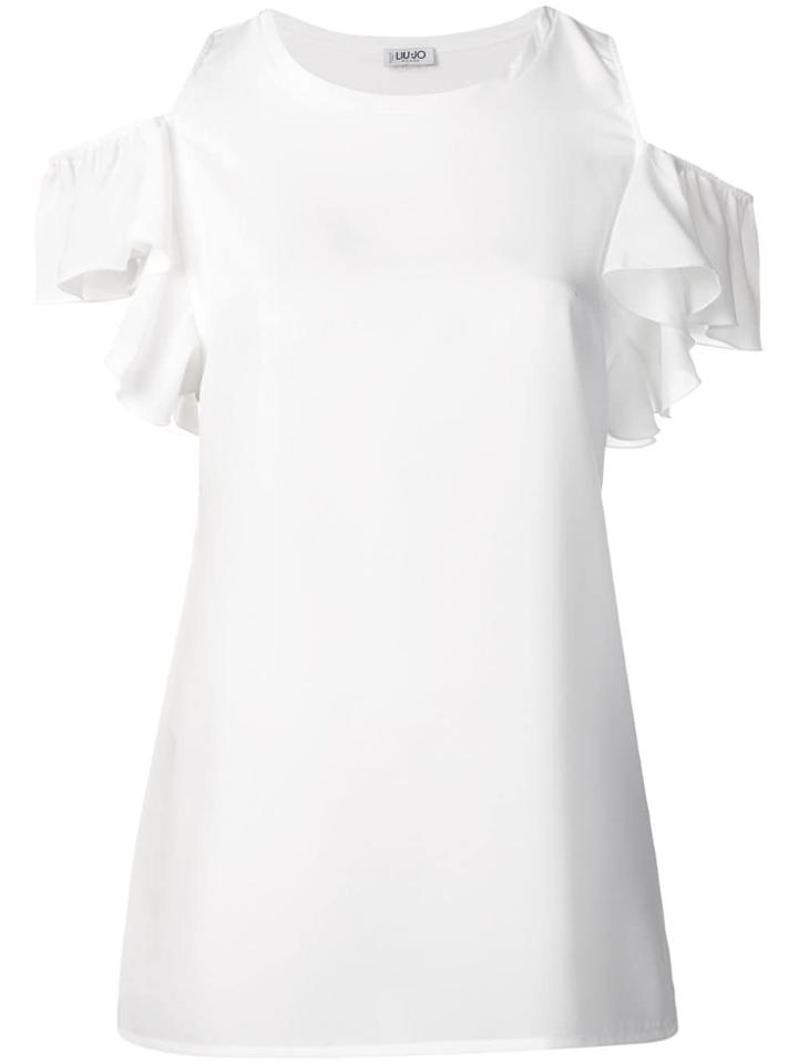 Liu Jo Cold-shoulder T-shirt - White
