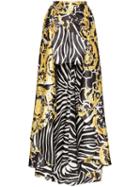 Versace Baroque Train Mini Skirt - Multicolour