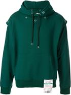 Maison Mihara Yasuhiro Press Stud Fastened Hoodie - Green