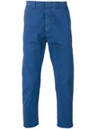 Pence - Side Panel Trousers - Men - Cotton/spandex/elastane - 48, Blue, Cotton/spandex/elastane