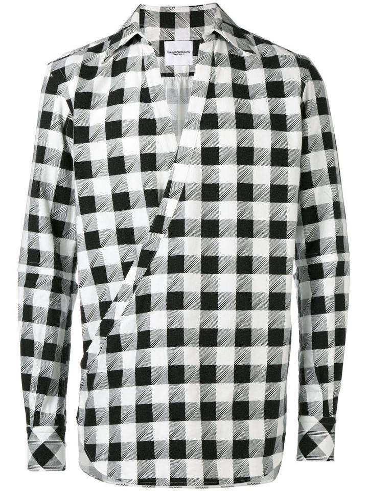 The Soloist - Crossover Oriental Shirt - Men - Cotton - Xl, Black, Cotton