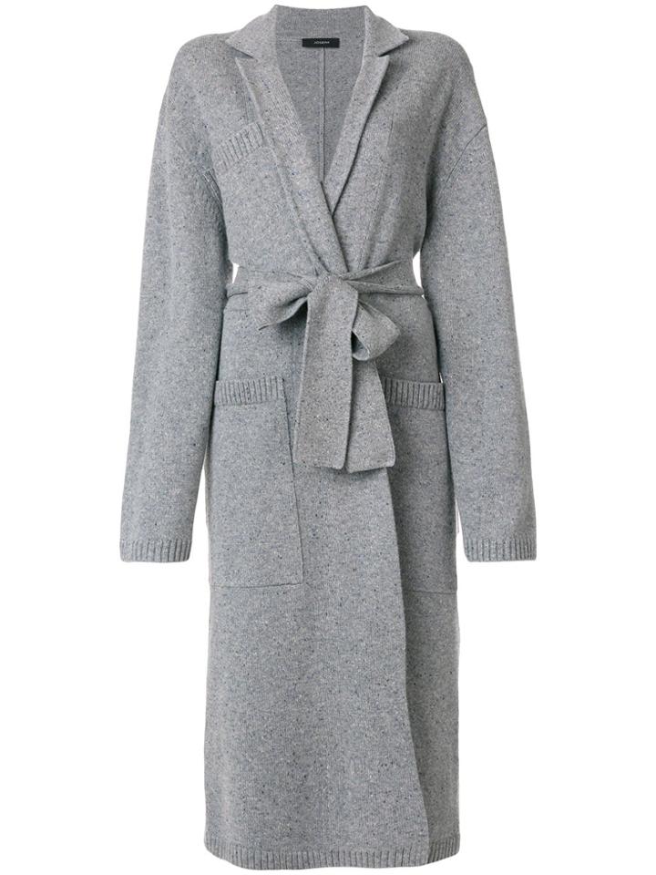 Joseph Collared Cardigan Coat - Grey