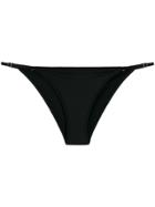 Solid & Striped Brazilian Bikini Bottom - Black