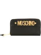 Moschino Logo Plaque Wallet - Black