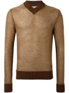 Al Duca D'aosta 1902 V-neck Sweater - Brown