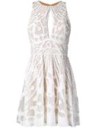 Zuhair Murad Lace Embroidered Mini Dress - White