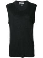 Hope - Patch Pocket Tank - Women - Linen/flax - 40, Black, Linen/flax