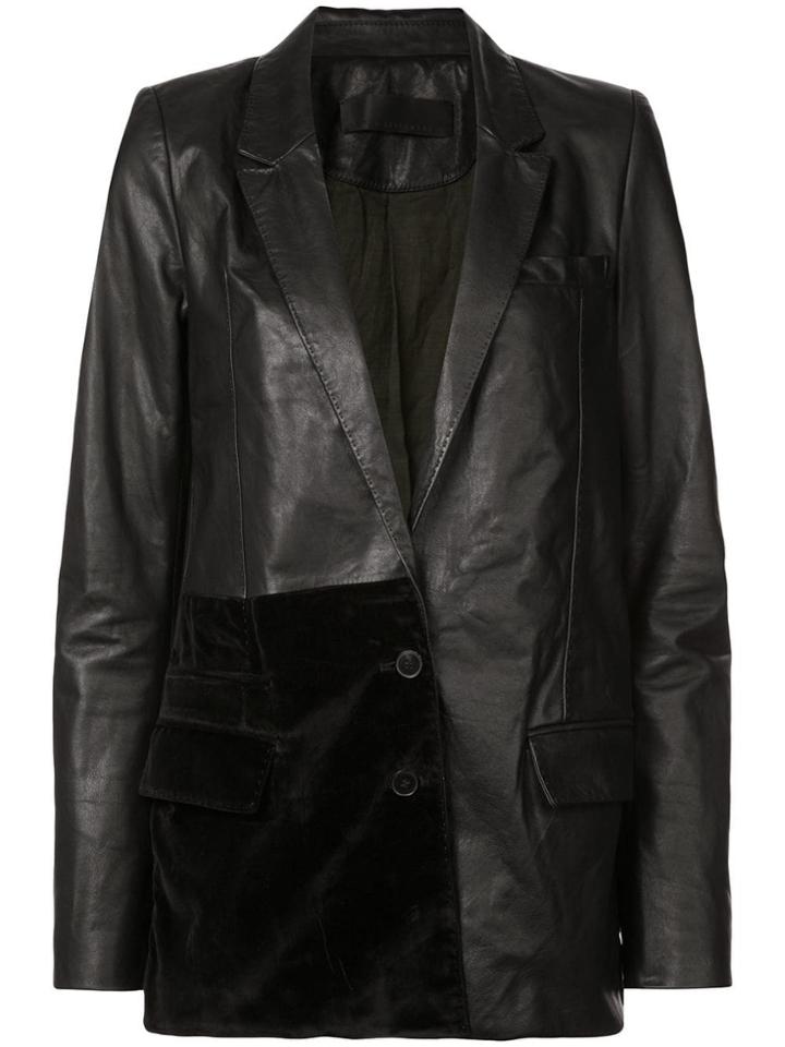 Haider Ackermann Leather Blazer - Black