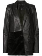 Haider Ackermann Leather Blazer - Black