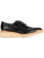 Avelon Broker Brogue Shoes, Women's, Size: 39, Black, Patent Leather/leather/rubber
