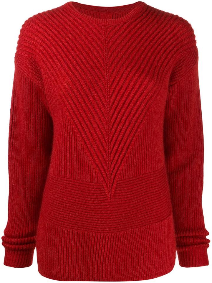 Rick Owens Ribbed Knit Jumper - Black