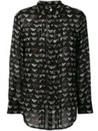 Emporio Armani Logo Print Shirt - Black