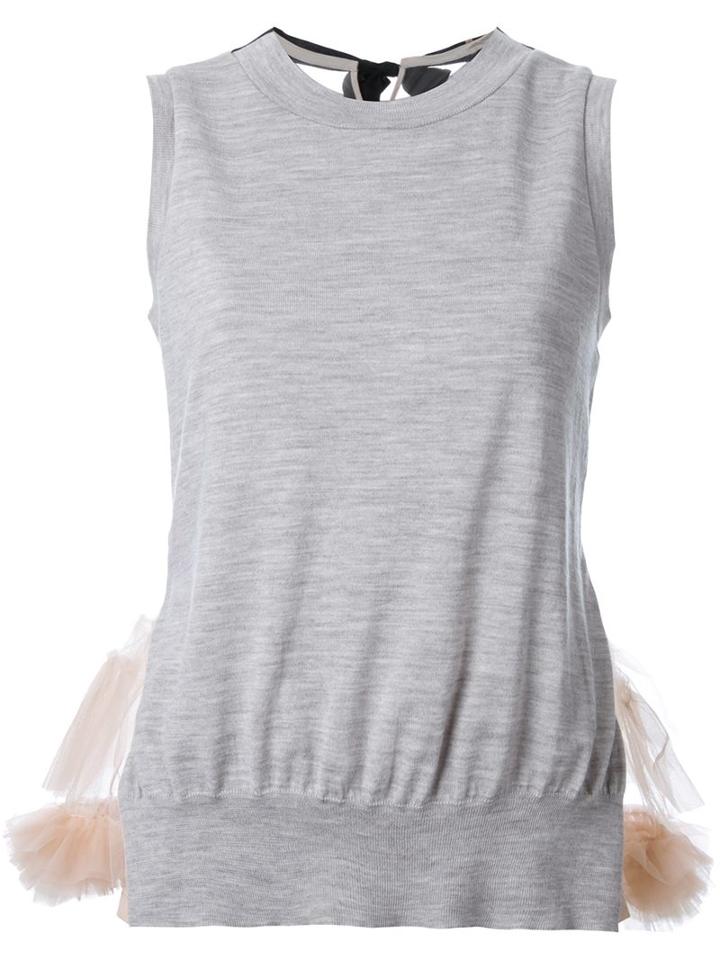 Muveil Tule Detail Tank Top