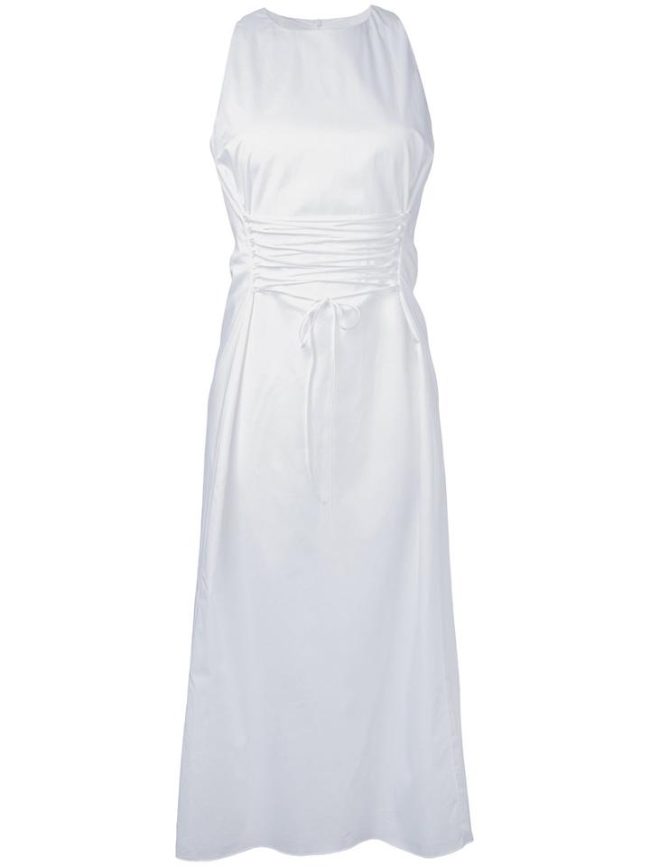 The Row Lace-up Dress, Women's, Size: 4, White, Cotton/spandex/elastane