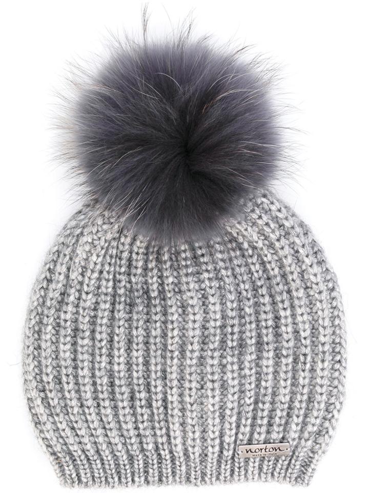 Norton Pom Pom Beanie - Grey
