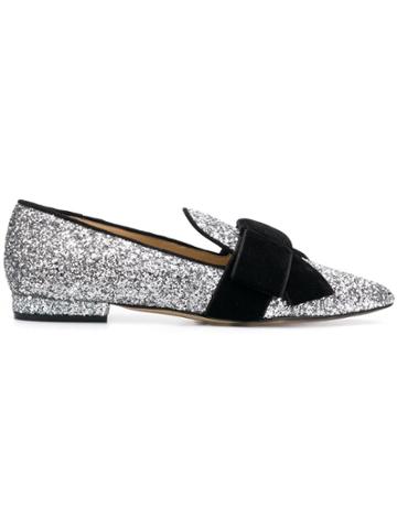Emanuela Caruso Glitter Loafers - Silver