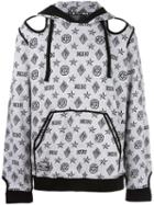 Ktz Monogram Inside Out Hoodie, Adult Unisex, Size: Small, White, Cotton