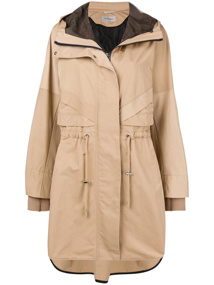 Sportmax Hooded Parka - Nude & Neutrals