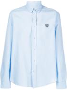 Kenzo Tiger Button Down Shirt - Blue