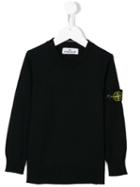 Stone Island Kids Crew Neck Sweatshirt, Toddler Boy's, Size: 2 Yrs, Blue