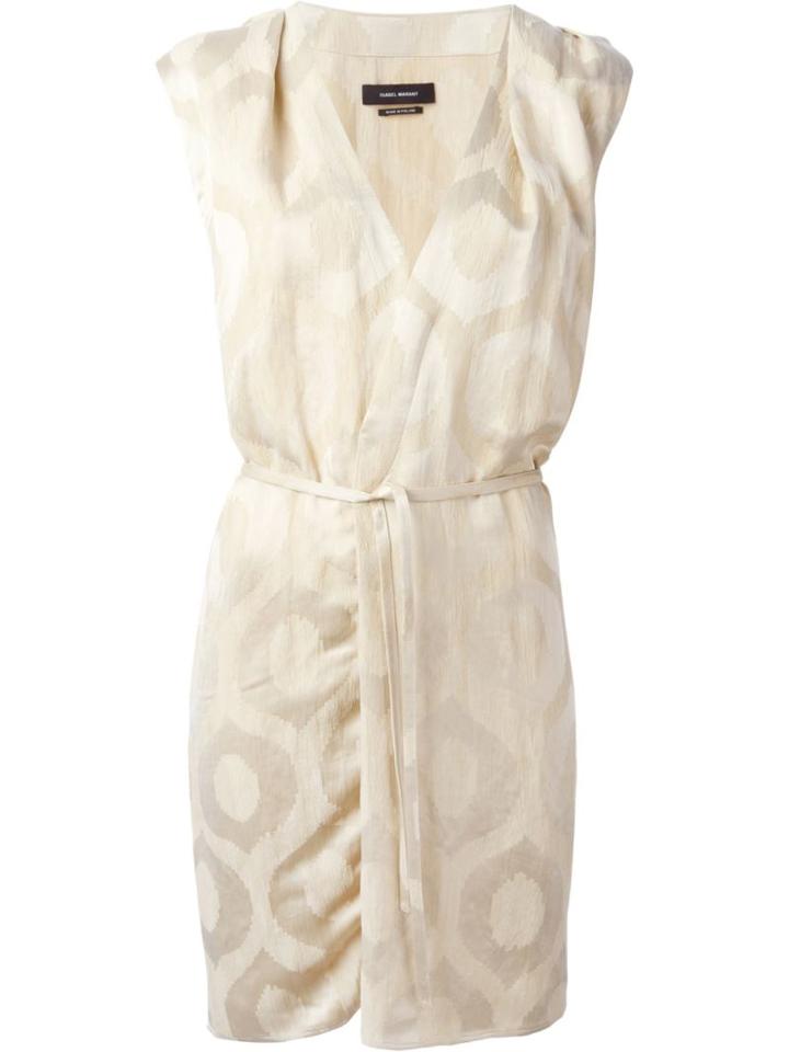 Isabel Marant 'sudley' Jacquard Dress, Women's, Size: 38, Nude/neutrals, Cotton/ramie/viscose