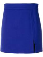 Ssheena Slit Mini Skirt - Blue