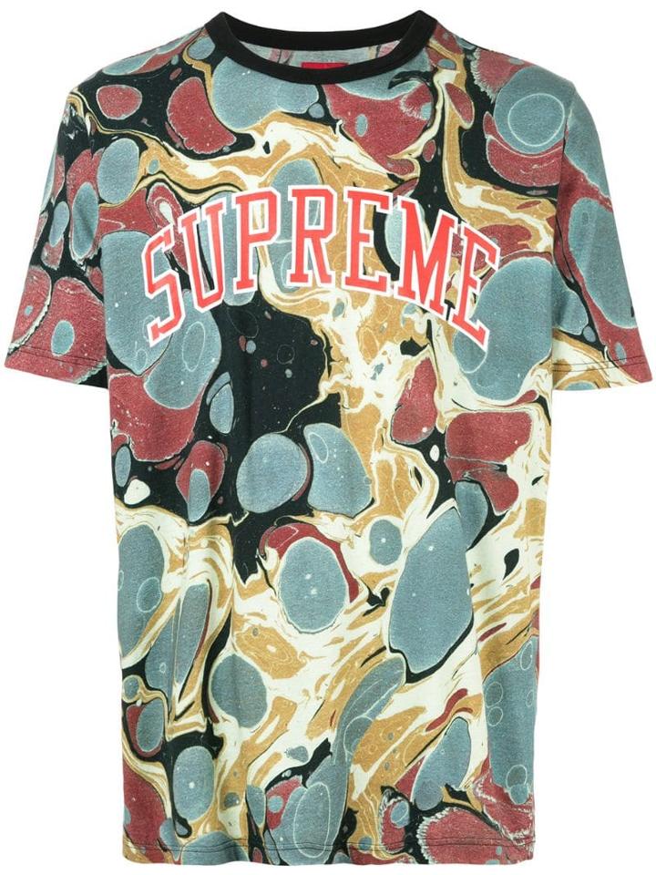 Supreme Marbled Ss14 T-shirt - Multicolour