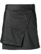 Paco Rabanne Mini Wrap Skirt - Black