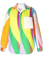 Natasha Zinko Multicoloured Printed Oversized Teddy Ls Jacket