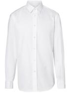 Burberry Classic Fit Monogram Motif Oxford Shirt - White