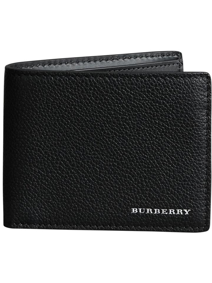 Burberry Grainy Leather Bifold Wallet - Black