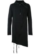 Army Of Me - Asymmetric Hooded Coat - Men - Cotton - M, Black, Cotton