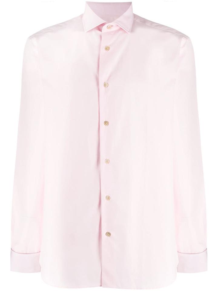 Paul Smith Artist Stripe Cuff Shirt - Pink