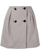Paule Ka Checked Mini Skirt - Multicolour
