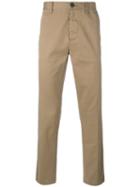 Moncler - Straight Leg Chino Trousers - Men - Cotton/spandex/elastane - Xs, Nude/neutrals, Cotton/spandex/elastane