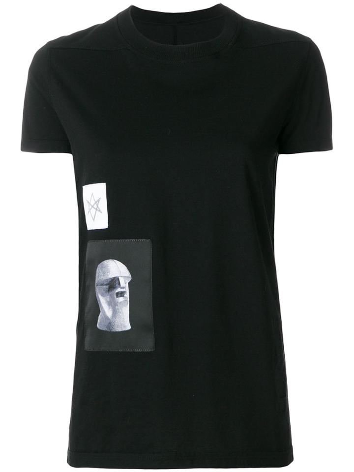 Rick Owens Drkshdw Stone Bust Motif T-shirt - Black