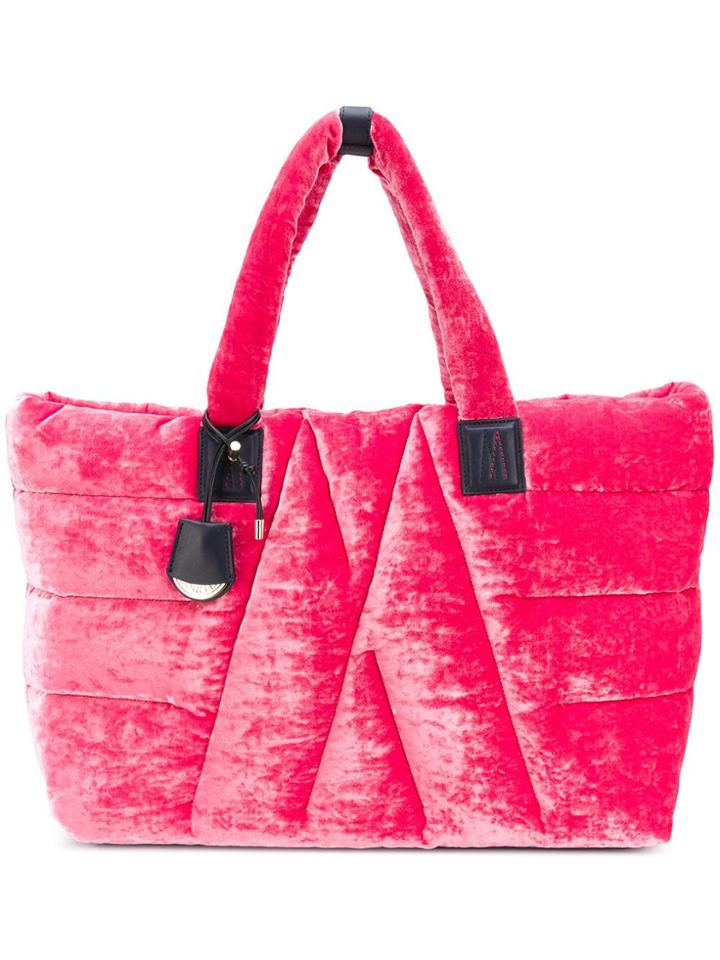 Moncler Quilted Large Tote Bag - Pink & Purple
