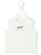 Pèqueno Tocon - Bow Detail Tank Top - Kids - Cotton - 3-6 Mth, White